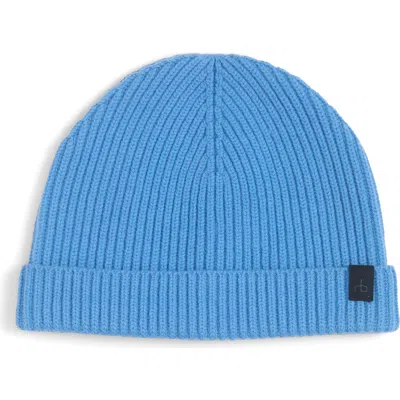 Rag & Bone Theo Wool & Cashmere Beanie In Brtblue