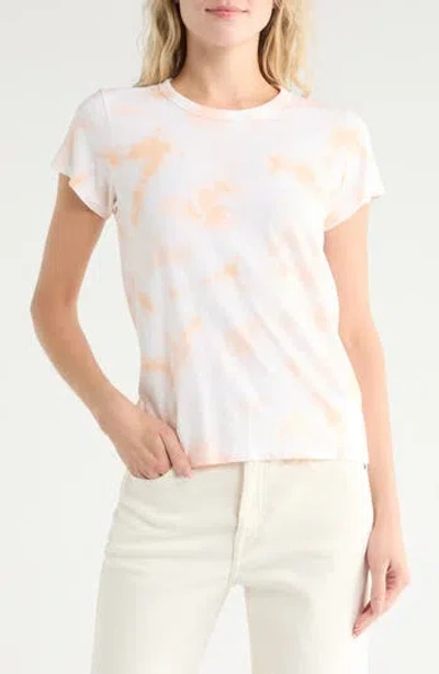 Rag & Bone Tie Dye Cotton T-shirt In Orange
