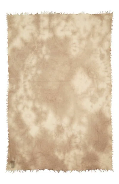 Rag & Bone Tie Dye Fringe Scarf In Brown