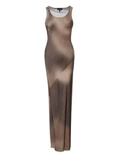 Rag & Bone Tie-dye Maxi Dress In Brown