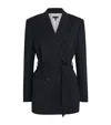 Rag & Bone Tie-waist Virginia Blazer In Blue