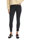 Rag & Bone Tina High-rise Ankle Dark Indigo Skinny Jean In Black