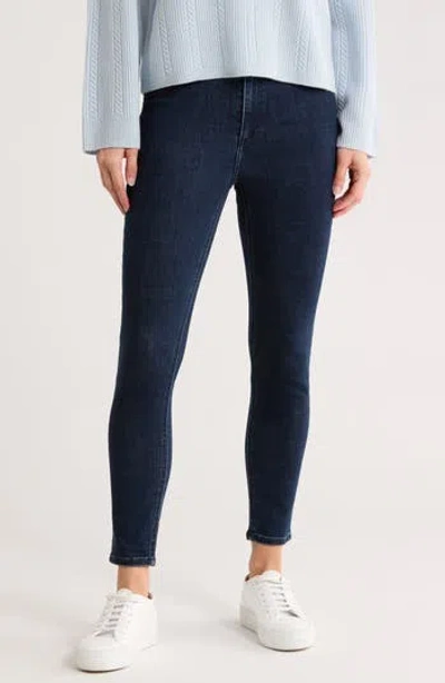 Rag & Bone Tina High Waist Ankle Skinny Jeans In Blue