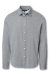 Rag & Bone Tomlin Cotton Dobby Button-up Shirt In Gray