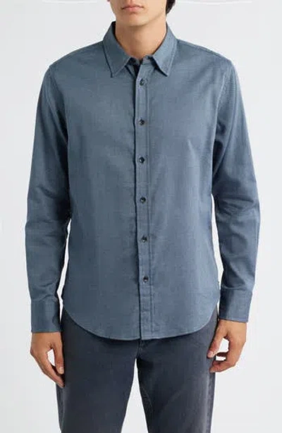 RAG & BONE RAG & BONE TOMLIN COTTON DOBBY BUTTON-UP SHIRT