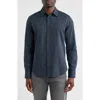Rag & Bone Tomlin Crosshatch Cotton Button-up Shirt In Blue