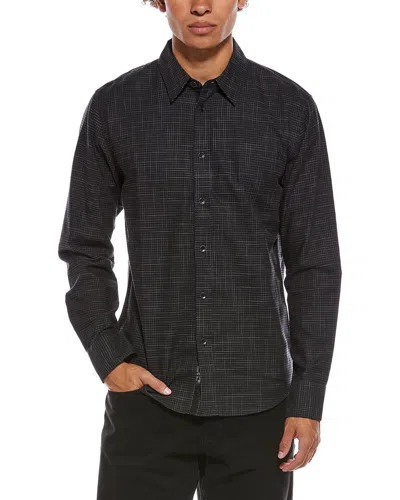 Rag & Bone Tomlin Crosshatch Shirt In Black