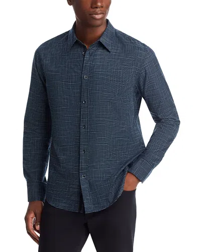 Rag & Bone Tomlin Crosshatch Shirt In Blue