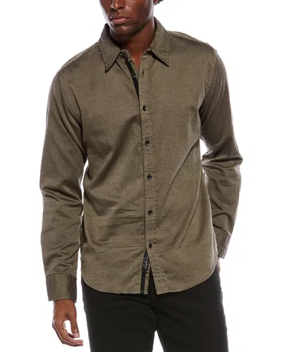Rag & Bone Tomlin Dobby Shirt In Green