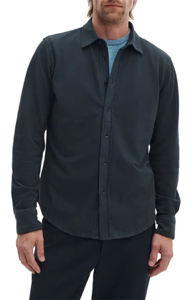 Rag & Bone Tomlin Garment Dye Cotton Oxford Button-up Shirt In Green