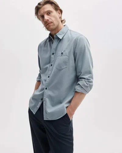 Rag & Bone Tomlin Long-sleeve Pocket Shirt In Gray