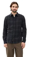 Rag & Bone Tomlin Overdyed Flannel Shirt Ombre In Multi