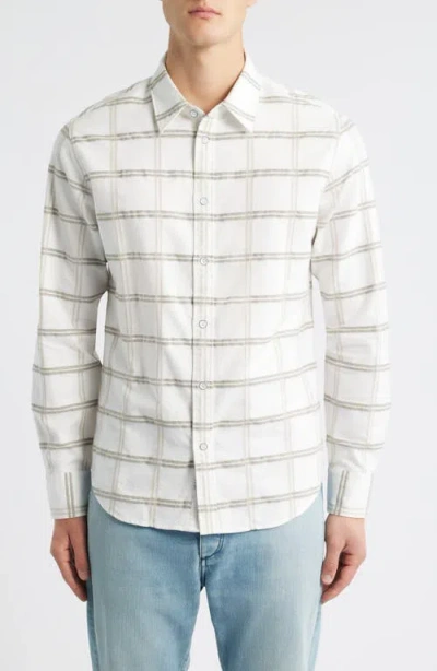 RAG & BONE RAG & BONE TOMLIN PLAID BRUSHED OXFORD BUTTON-UP SHIRT