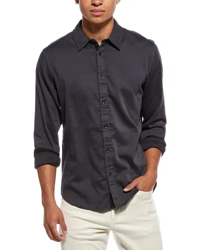 Rag & Bone Tomlin Stretch Dobby Shirt In Gray