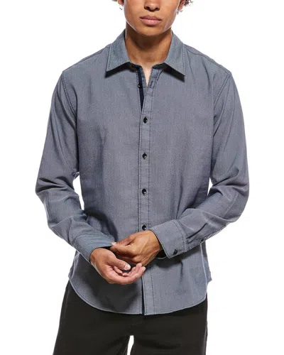 Rag & Bone Tomlin Stretch Dobby Shirt In Animal Print