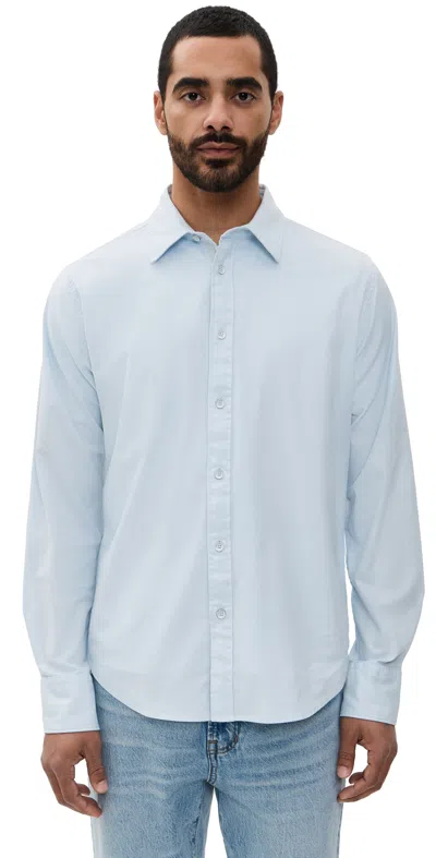 Rag & Bone Tomlin Stretch Dobby Shirt Powder Blue