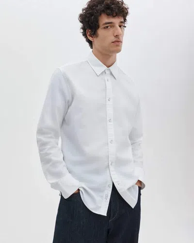 Rag & Bone Tomlin Stretch Dobby Shirt In White