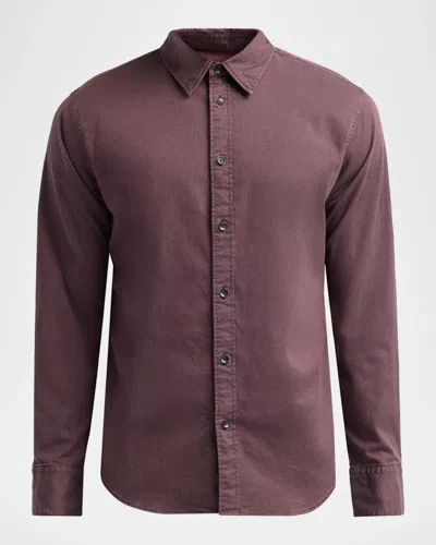 Rag & Bone Tomlin Stretch-cotton Shirt In Red