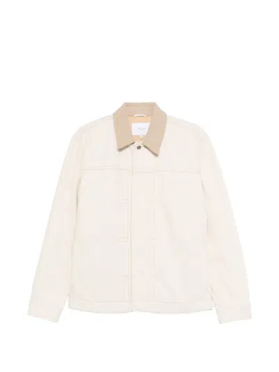 Rag & Bone Tonal Collar Denim Jacket In Neutral