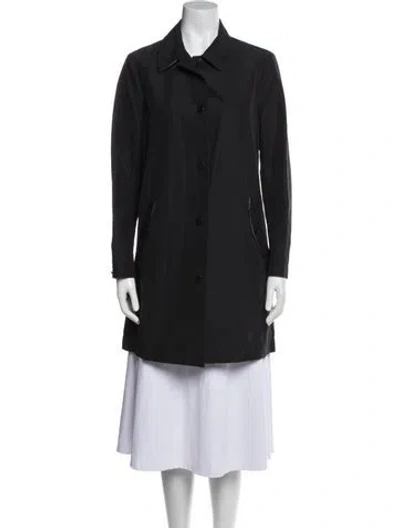 Pre-owned Rag & Bone Trench Coat In Black