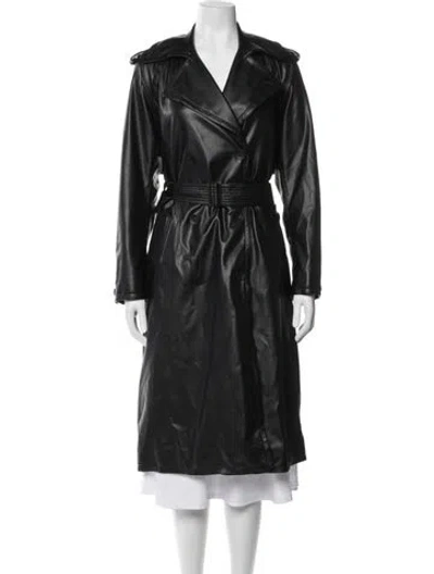 Pre-owned Rag & Bone Trench Coat In Black