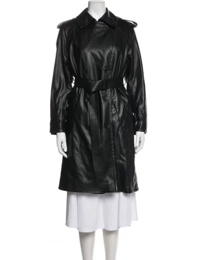 Pre-owned Rag & Bone Trench Coat In Black