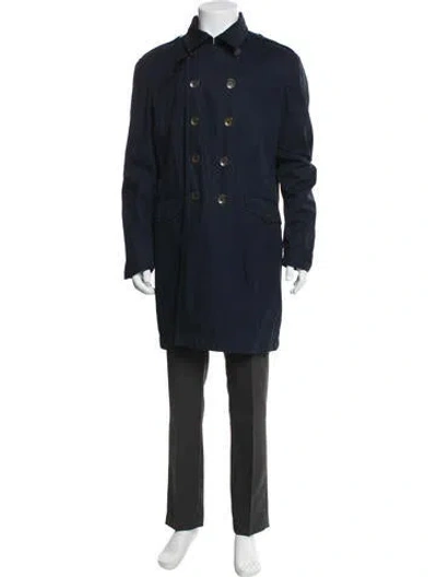 Pre-owned Rag & Bone Trench Coat In Blue