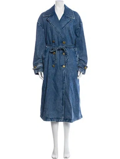 Pre-owned Rag & Bone Trench Coat W/ Tags In Blue