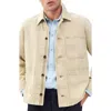 Rag & Bone Tribeca Cotton Denim Chore Jacket In Neutral