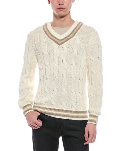 Rag & Bone Tristan Cricket V-neck Sweater In Animal Print