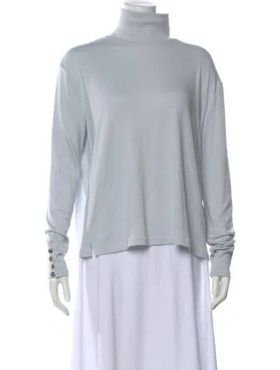 Pre-owned Rag & Bone Turtleneck Sweater In Blue