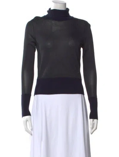 Pre-owned Rag & Bone Turtleneck Sweater In Blue