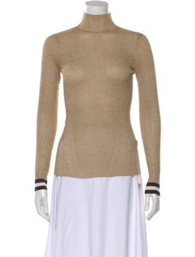 Pre-owned Rag & Bone Turtleneck Sweater In Gold