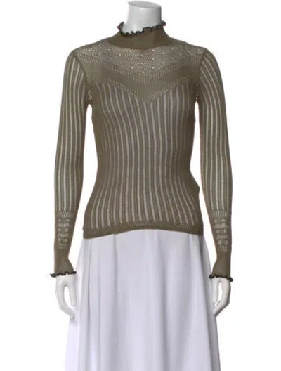 Pre-owned Rag & Bone Turtleneck Sweater In Green
