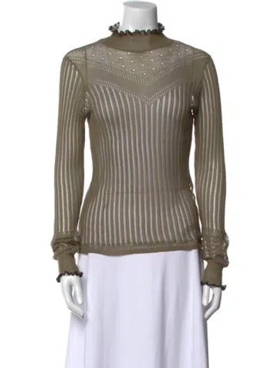 Pre-owned Rag & Bone Turtleneck Sweater In Green