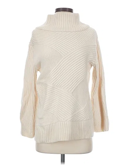 Pre-owned Rag & Bone Turtleneck Sweater In Ivory