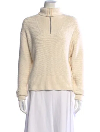 Pre-owned Rag & Bone Turtleneck Sweater In White