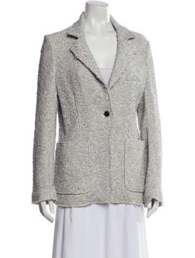 Pre-owned Rag & Bone Tweed Pattern Blazer In Blue