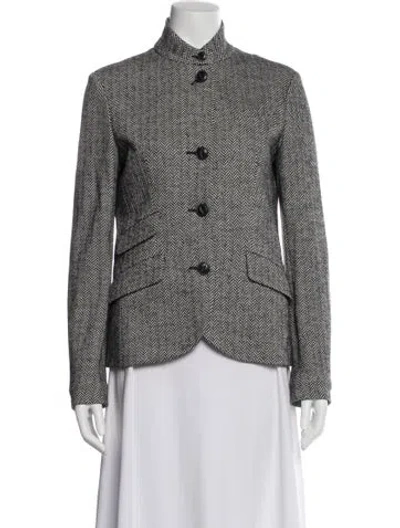 Pre-owned Rag & Bone Tweed Pattern Blazer In Gray