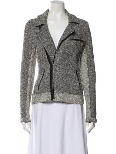 Pre-owned Rag & Bone Tweed Pattern Blazer In Gray