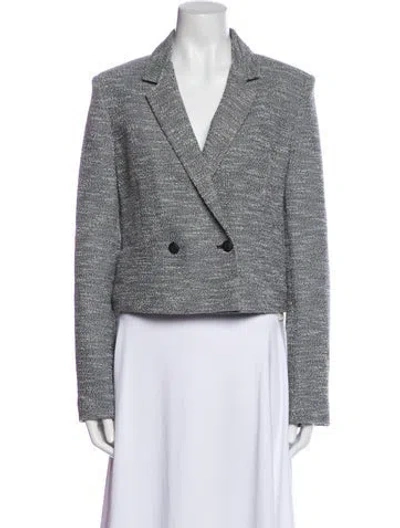 Pre-owned Rag & Bone Tweed Pattern Blazer In Gray