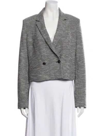 Pre-owned Rag & Bone Tweed Pattern Blazer In Gray