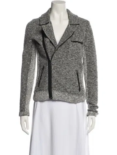 Pre-owned Rag & Bone Tweed Pattern Blazer In Gray