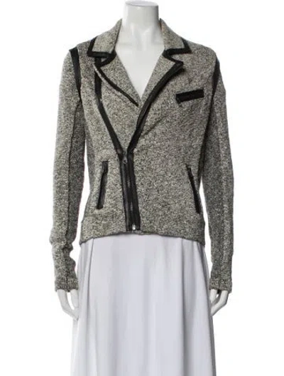 Pre-owned Rag & Bone Tweed Pattern Blazer In Gray