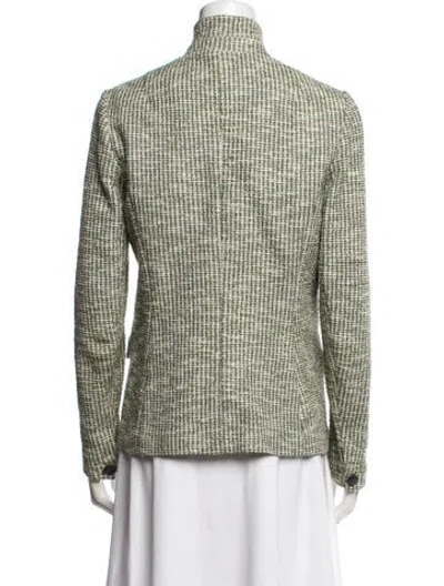 Pre-owned Rag & Bone Tweed Pattern Blazer In Green