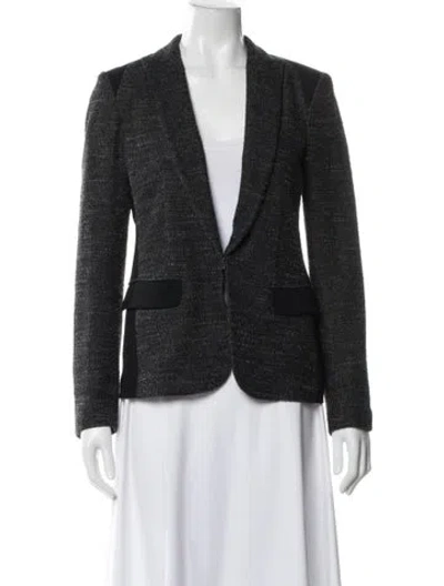 Pre-owned Rag & Bone Tweed Pattern Blazer In Grey