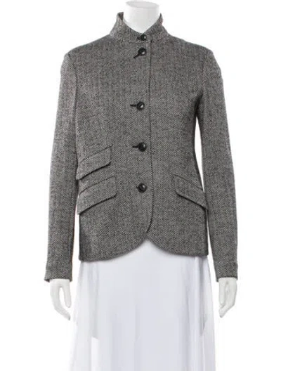 Pre-owned Rag & Bone Tweed Pattern Blazer In Grey