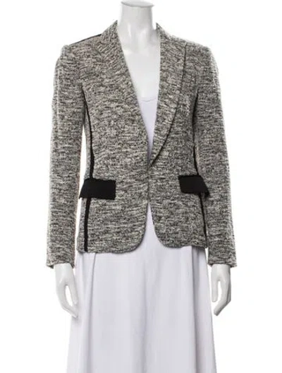Pre-owned Rag & Bone Tweed Pattern Blazer In Multicolor