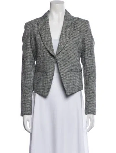 Pre-owned Rag & Bone Tweed Pattern Blazer In Neutral