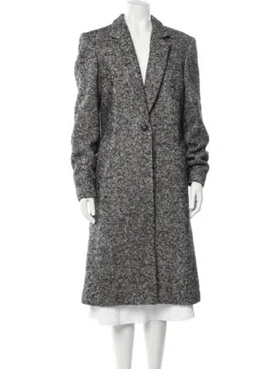 Pre-owned Rag & Bone Tweed Pattern Coat In Grey